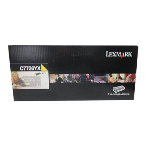 Lexmark C7726YX Yellow OEM Toner Cartridge