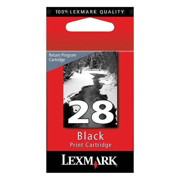 Lexmark 18C1428 (Lexmark #28) Black OEM Inkjet Cartridge