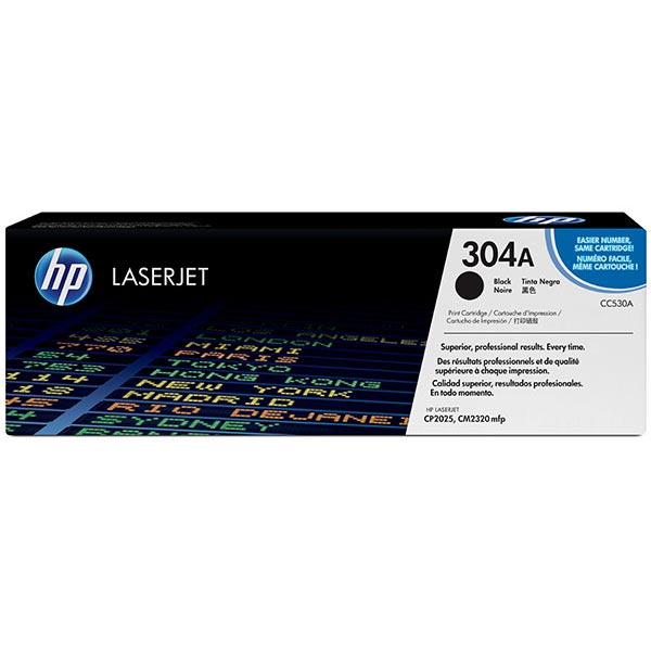 HP CC530AG (HP 304A) Black OEM ColorSphere Print Cartridge