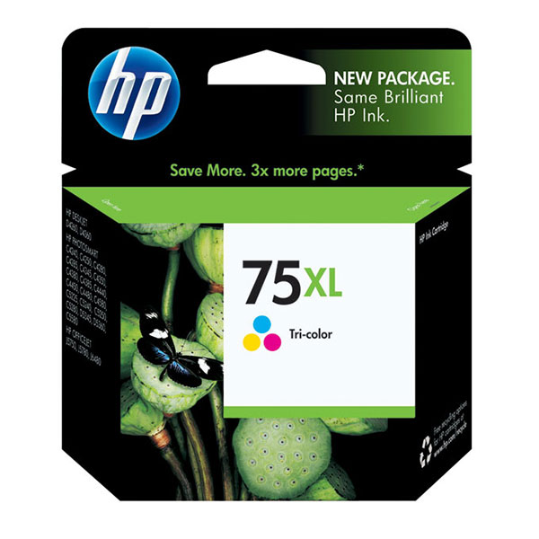 HP CB338WN (HP 75) Tri-Color OEM Inkjet Cartridge