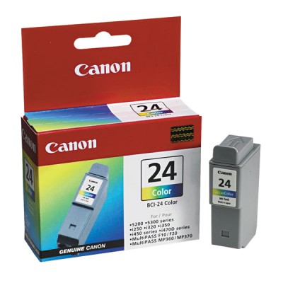Canon 6882A003AA (BCI-24C) Tri-Color OEM Inkjet Cartridge