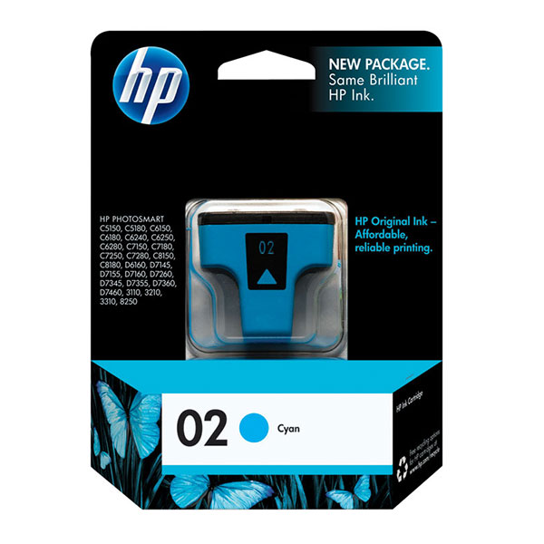 HP C8771WN (HP 02) Cyan OEM Inkjet Cartridge