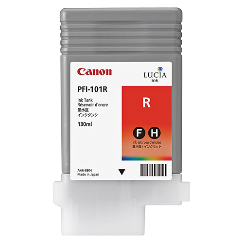 Canon 0889B001AA (PFI-101R) Red OEM Inkjet Cartridge