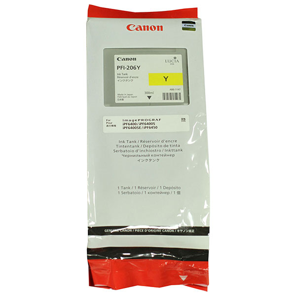 Canon 5306B001 (PFI-206Y) Yellow OEM Ink Cartridge
