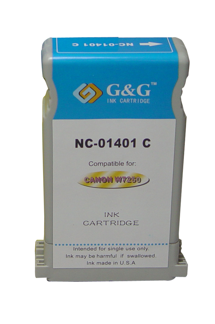 Premium Quality Cyan Inkjet Cartridge compatible with Canon 7569A001 (BCI-1401C)