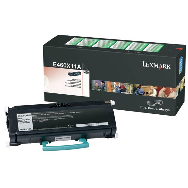 Lexmark E460X11A Black OEM Extra High Yield Toner Printer Cartridge