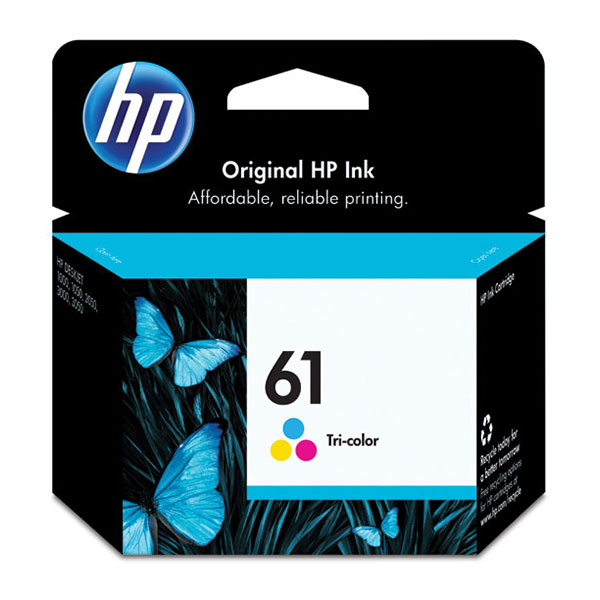 HP CH562WN (HP 61) Tri-Color OEM Ink Cartridge