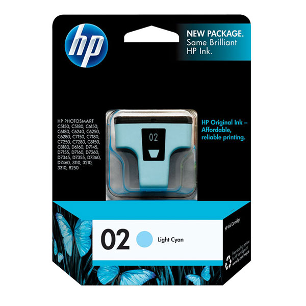 HP C8774WN (HP 02) Light Cyan OEM Inkjet Cartridge