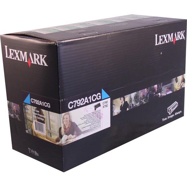 Lexmark C792A1CG Cyan OEM Toner Cartridge