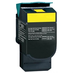 Premium Quality Yellow Toner Cartridge compatible with Lexmark C544X2YG