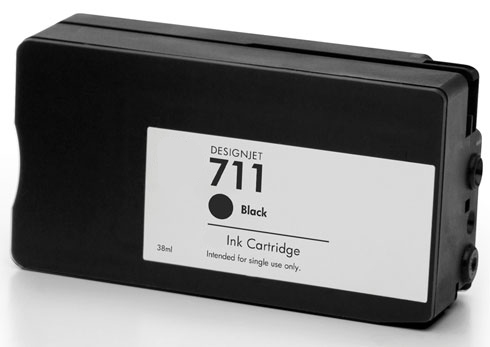Premium Quality Black Inkjet Cartridge compatible with HP CZ133A (HP 711A)