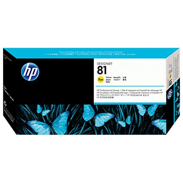 HP C4953A (HP 81) Yellow OEM Dye Printhead / Cleaner