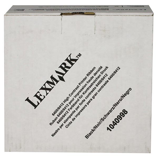 Lexmark 1040998 Black OEM High-Contrast Ribbon (6 pk)