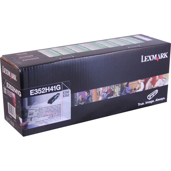Lexmark E352H41G Black OEM High Yield Toner Printer Cartridge
