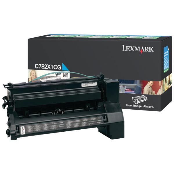 Lexmark C782X1CG Cyan OEM Extra High Yield Print Cartridge