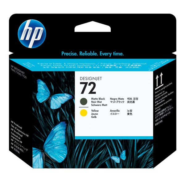HP C9384A (HP 72) Black & Yellow OEM Inkjet Cartridge Printhead