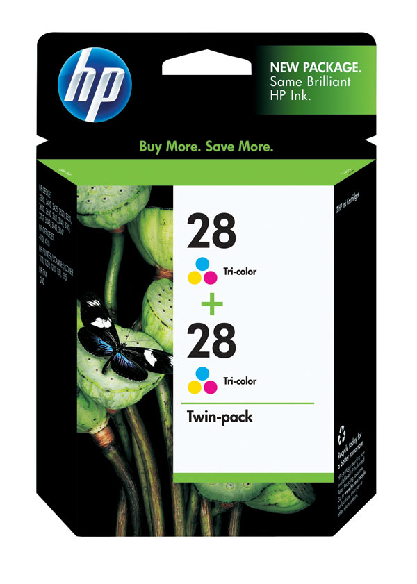 HP CD995FN (HP 28) Tri-Color OEM Inkjet Cartridge (2 pk)