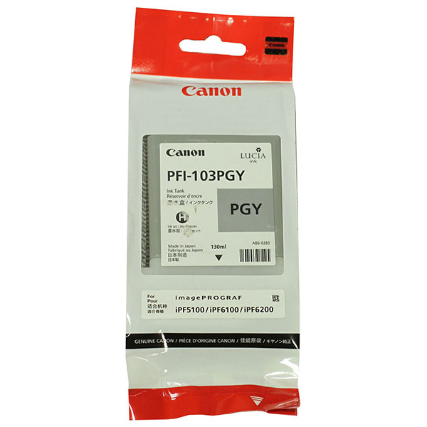 Canon 2214B001AA (PFI-103PGY) Photo Gray OEM Pigment Inkjet Cartridge