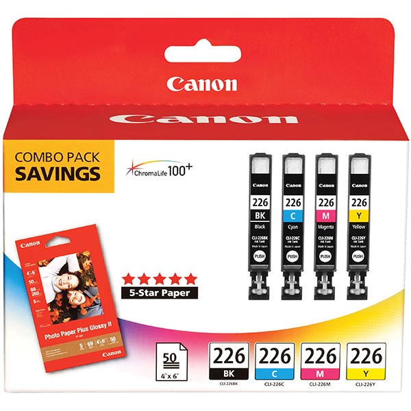 Canon 4546B007 (CLI-226) Photo Color Ink OEM Ink Tank (Multi Pack)