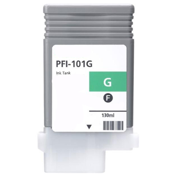 Premium Quality Green Inkjet Cartridge compatible with Canon 0890B001AA (PFI-101G)