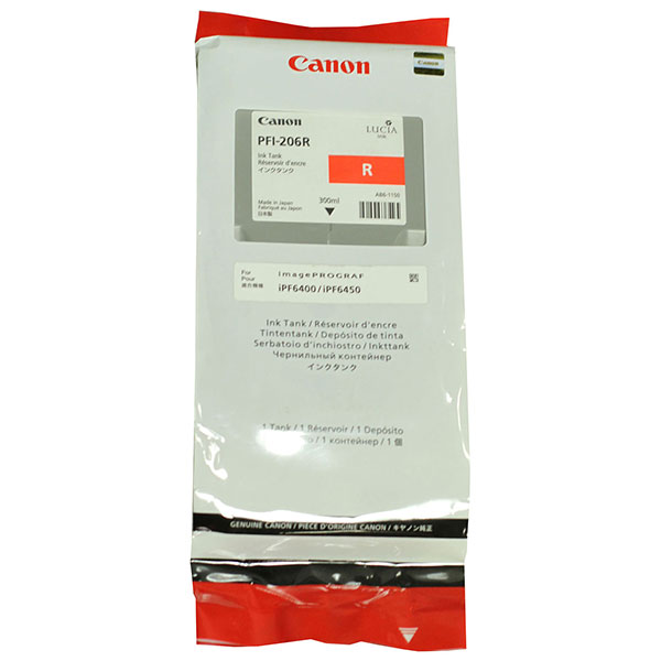 Canon 5309B001 (PFI-206Red) Red OEM Ink Cartridge
