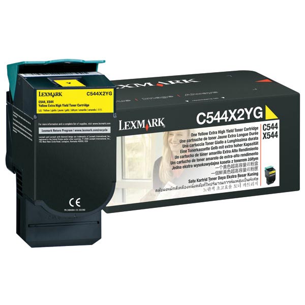 Lexmark C544X2YG Yellow OEM Toner Cartridge