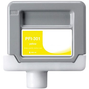 Premium Quality Yellow Inkjet Cartridge compatible with Canon 1489B001 (PFI-301Y)