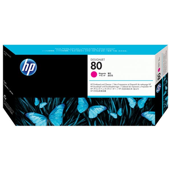 HP C4822A (HP 80) Magenta OEM Printhead / Cleaner