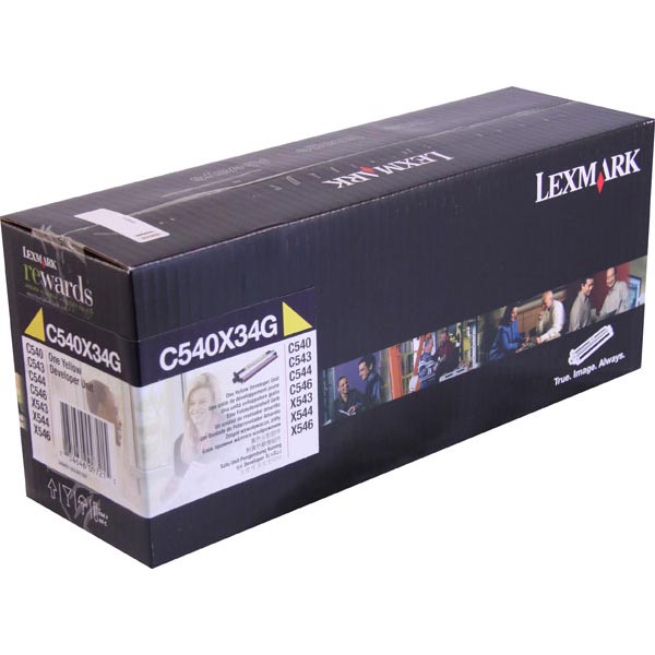 Lexmark C540X34G Yellow OEM Developer Unit