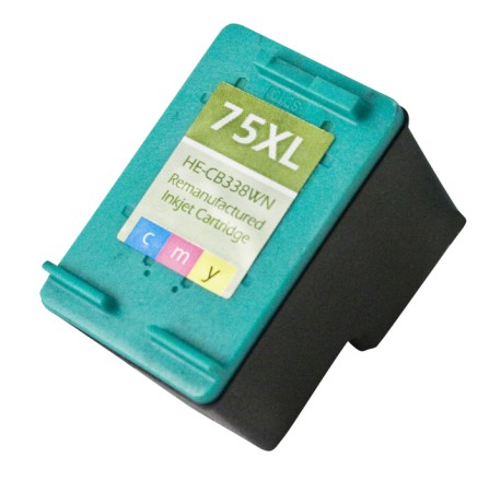 Premium Quality Tri-Color Inkjet Cartridge compatible with HP CB338WN (HP 75)