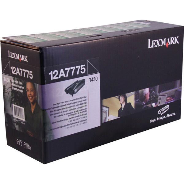 Lexmark 12A7775 Black OEM High Yield Toner Cartridge