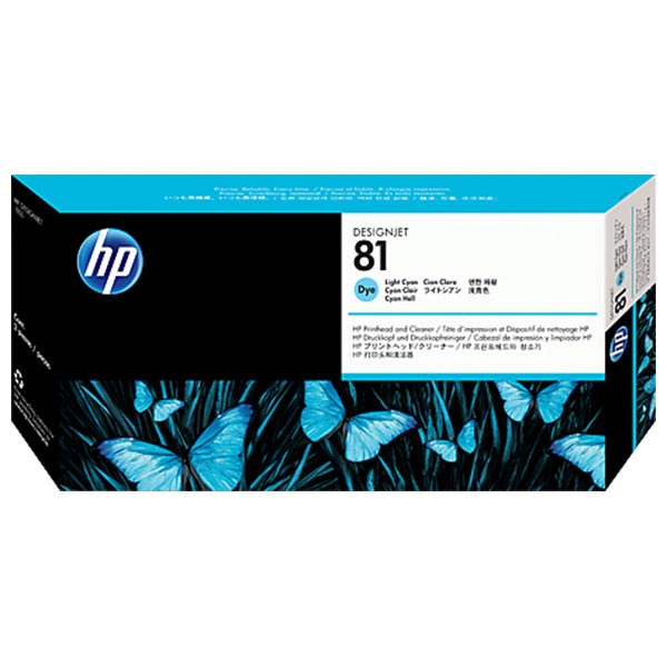 HP C4954A (HP 81) Light Cyan OEM Dye Printhead / Cleaner