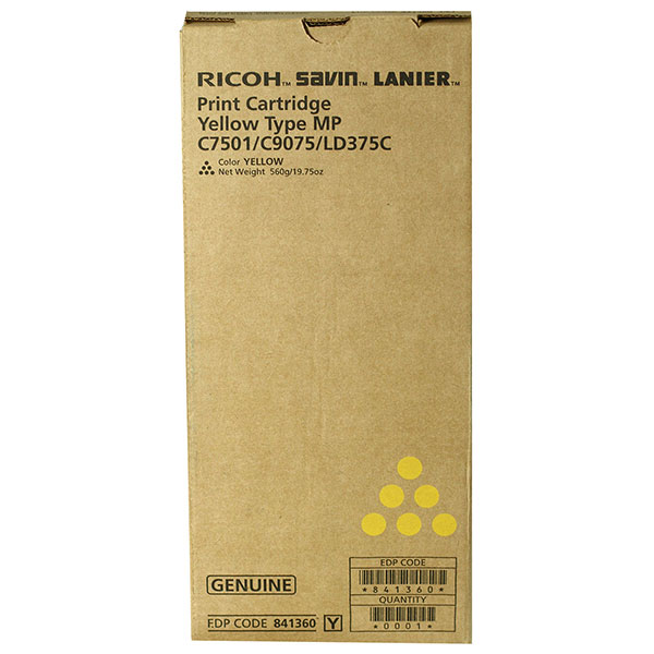 Ricoh 841360 Yellow OEM Toner Cartridge