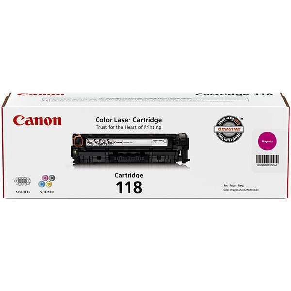 Canon 2660B001AA (Canon 118) Magenta OEM Laser Toner Cartridge