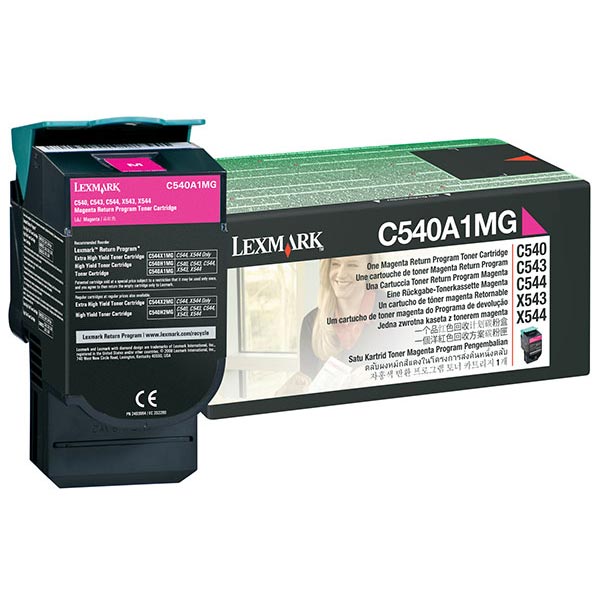 Lexmark C540A1MG Magenta OEM Toner Cartridge