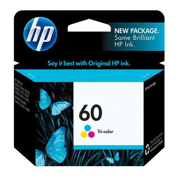 HP CC643WN (HP 60) Tri-color OEM Inkjet Cartridge