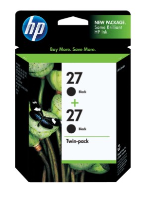 HP C9322FN (HP 27) Black OEM Print Cartridge (2 pk)