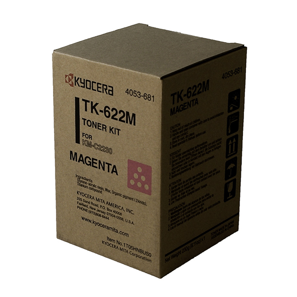 Kyocera Mita 1T05HNBUS0 (TK-622M) Magenta OEM Toner Cartridge