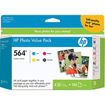 HP CG491AN (HP 564) Tri-Color OEM Inkjet Cartridge (Value Pack)