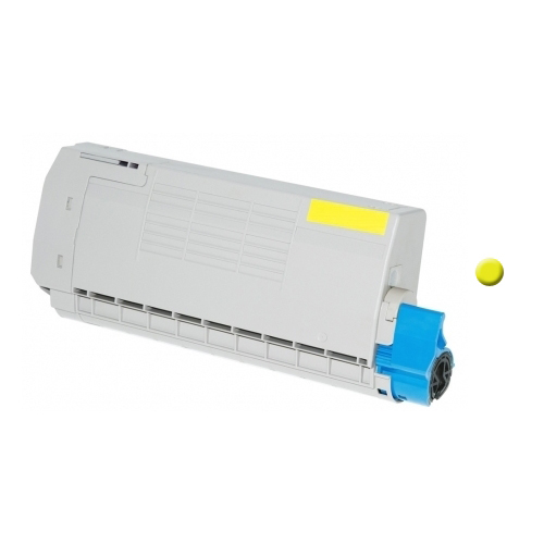 Premium Quality Yellow Toner Cartridge compatible with Okidata 46507601