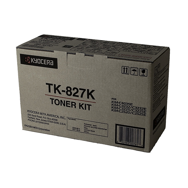 Kyocera Mita 1T02FZ0US0 (TK-827K) Black OEM Toner Cartridge