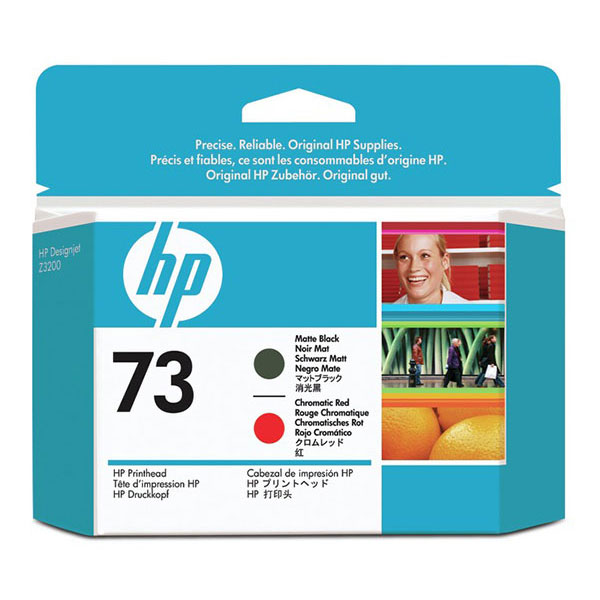 HP CD949A (HP 73) Chromatic Red & Matte Black OEM Inkjet Cartridge Printhead