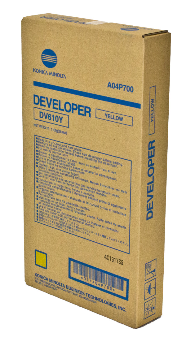 Konica Minolta A04P700 (DV-610Y) Yellow OEM Developer