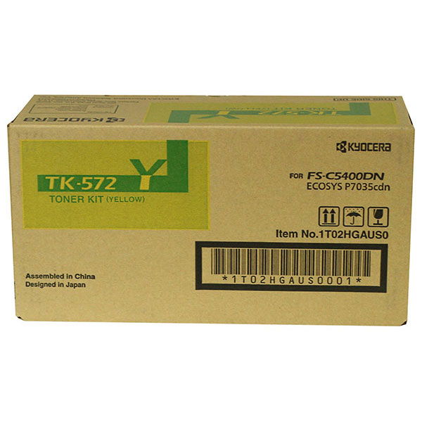 Kyocera Mita 1T02HGAUS0 (TK-572Y) Yellow OEM Toner Cartridge