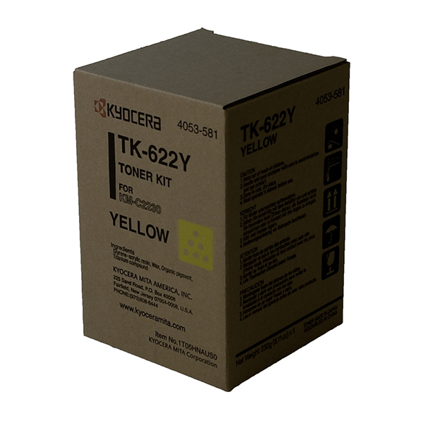 Kyocera Mita 1T05HNAUS0 (TK-622Y) Yellow OEM Toner Cartridge