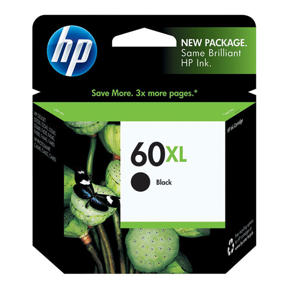 HP CC641WN (HP 60XL) Black OEM Inkjet Cartridge