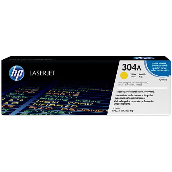 HP CC532AG (HP 304A) Yellow OEM ColorSphere Print Cartridge