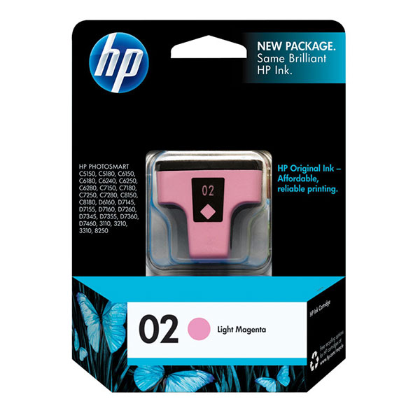 HP C8775WN (HP 02) Light Magenta OEM Inkjet Cartridge