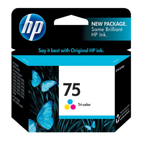 HP CB337WN (HP 75) Tri-Color OEM Inkjet Cartridge