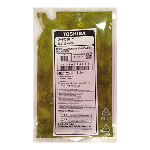 Toshiba 6LJ70384000 (D-FC30Y) Yellow OEM Developer